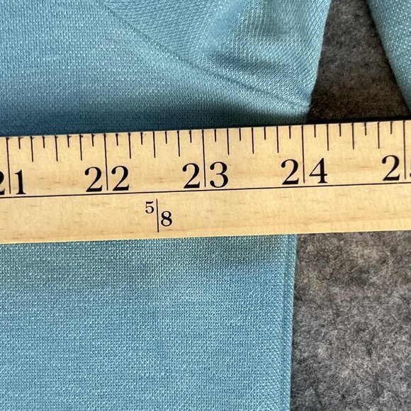 Visitor Premium Mens XL Pullover Blue 1/4 Zip Mock Neck Golf Preppy Outdoor - Picture 7 of 10